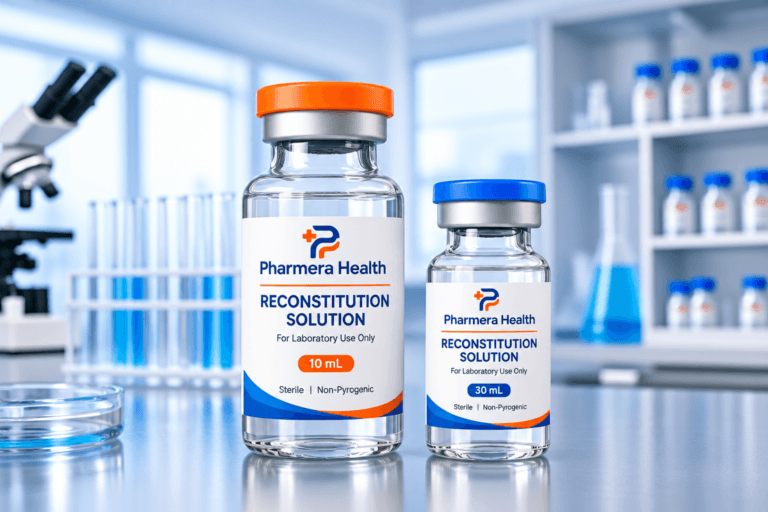 Pharmera Health 10 mL vs 30 mL reconstitution solution